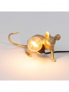 Seletti Mouse Lying Down Tafellamp USB Goud
