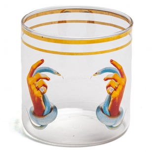 Seletti Toiletpaper Glas Hands With Snakes