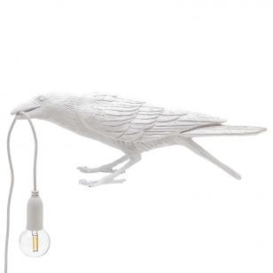 Seletti Bird Playing Tafellamp Buiten Wit