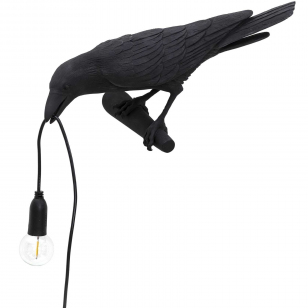 Seletti Bird Looking Wandlamp Links Buiten Zwart