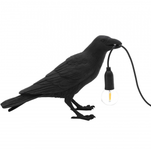 Seletti Bird Waiting Tafellamp Buiten Zwart