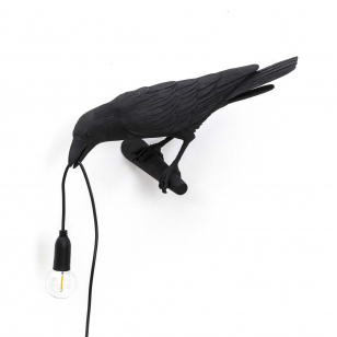 Seletti Bird Looking Wandlamp Links Zwart