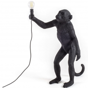 Seletti Monkey Standing Outdoor Vloerlamp Zwart
