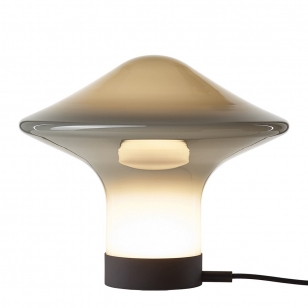Brokis Trottola Tafellamp - Pearl Grey / Mat Zwart