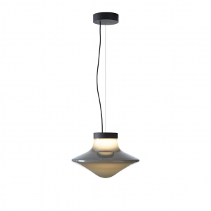 Brokis Trottola Hanglamp - Large - Pearl Grey / Mat Zwart