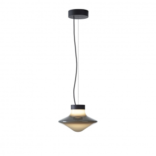 Brokis Trottola Hanglamp - Small - Pearl Grey / Mat Zwart
