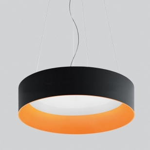 Artemide Architectural - Hanglamp Tagora Zwart / Oranje Aluminium