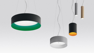 Artemide Architectural - Hanglamp Tagora Zwart / Groen Aluminium