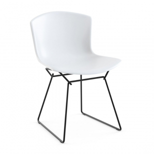Knoll Bertoia Plastic Side Chair - Wit/Zwart