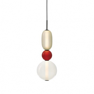 Bomma Pebbles Small Hanglamp - Configuratie 4 - Wit & rood