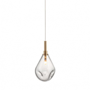 Bomma Soap Mini Single Hanglamp - Helder glas - Geborsteld gouden fitting