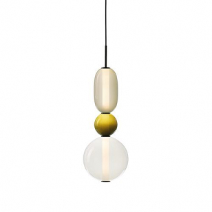 Bomma Pebbles Small Hanglamp - Configuratie 3 - Wit & geel