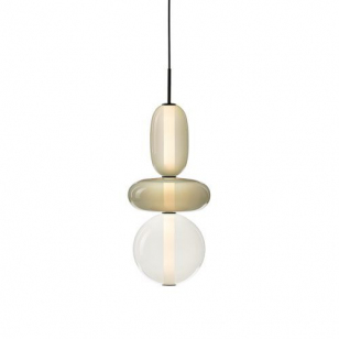 Bomma Pebbles Small Hanglamp - Configuratie 6 - Wit & beige