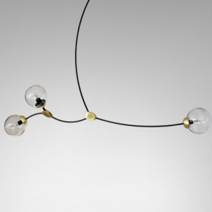 CTO Lighting Ivy 3 Hanglamp - Rookgrijs