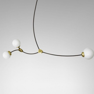 CTO Lighting Ivy 3 Hanglamp - Opaalwit
