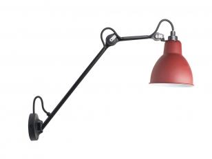 DCWéditions - Lampe Gras N° 122 - Wandlamp - BL-RED - Arm: 39,2 x Ø: 15,3 x D: 58,4 cm