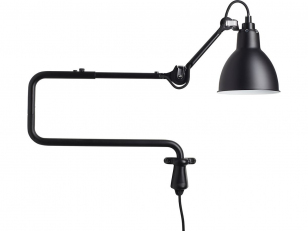 DCWéditions - Lampe Gras N°303 - Wandlamp - Black/Black - Arm: 72 x Rod: 20 cm