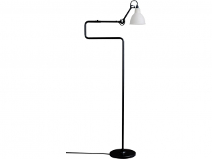 DCWéditions - Lampe Gras N°411 - Vloerlamp - Black/GL - Double elbow: 36 - 72 x Rod: 20 x Bar: 105 + 16 cm