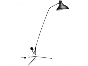 DCWéditions - Mantis BS1 - Vloerlamp - Black - Ø: 74 x H: 155-170 cm