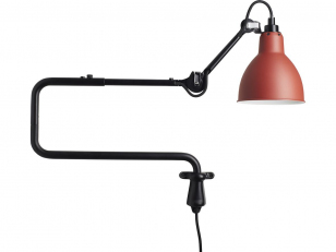 DCWéditions - Lampe Gras N°303 - Wandlamp - Black/Red - Arm: 72 x Rod: 20 cm