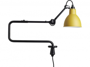 DCWéditions - Lampe Gras N°303 - Wandlamp - Black/Yellow - Arm: 72 x Rod: 20 cm