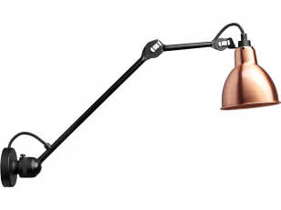 DCWéditions - Lampe Gras N°304 L40 - Wandlamp - Black/Copper - Arm: 40 x Rod: 20 cm