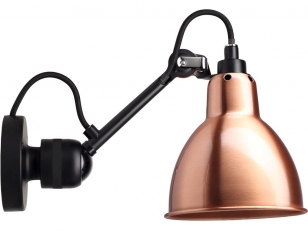 DCWéditions - Lampe Gras N°304 CA - Wandlamp - Black/Copper - Arm: 15 cm