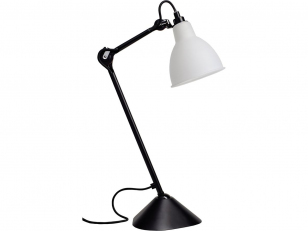 DCWéditions - Lampe Gras N°205 - Tafellamp - Black/Polycarbonate - Arm: 39 x Rod: 20 x Shade: Ø: 14 cm