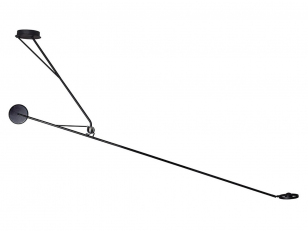DCWéditions - Aaro Ceiling - Pendant lamp - Black - Arm: 162,1 x Base: Ø 16 cm