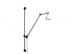 DCWéditions - Lampe Gras N°214 - Wandlampen - Black/White/Copper - Arm: 73 x Bar: 11,8 x Rod: 20 cm