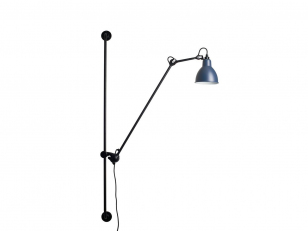 DCWéditions - Lampe Gras N°214 - Wandlampen - Black/Blue - Arm: 73 x Bar: 11,8 x Rod: 20 cm