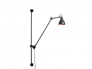 DCWéditions - Lampe Gras N°214 - Wandlampen - Black/Black/Copper - Arm: 73 x Bar: 11,8 x Rod: 20 cm