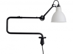 DCWéditions - Lampe Gras N°303 - Wandlamp - Black/Glass - Arm: 72 x Rod: 20 cm