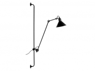 DCWéditions - Lampe Gras N°214 - Wandlampen - Black/Black - Conic - Arm: 73 x Bar: 11,8 x Rod: 20 cm