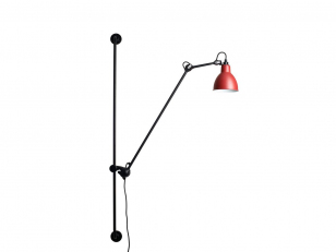 DCWéditions - Lampe Gras N°214 - Wandlampen - Black/Red - Arm: 73 x Bar: 11,8 x Rod: 20 cm