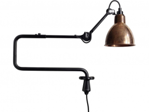 DCWéditions - Lampe Gras N°303 - Wandlamp - Black/Copper/Raw - Arm: 72 x Rod: 20 cm