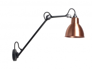 DCWéditions - Lampe Gras N° 122 - Wandlamp - BL-COP - Arm: 39,2 x Ø: 15,3 x D: 58,4 cm