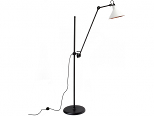 DCWéditions - Lampe Gras N°215 - Vloerlampen - Black/White/Copper - Arm: 73 x Bar: 135 x Rod: 20 cm