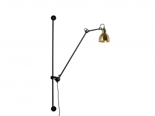 DCWéditions - Lampe Gras N°214 - Wandlampen - Black/Brass - Arm: 73 x Bar: 11,8 x Rod: 20 cm