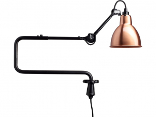DCWéditions - Lampe Gras N°303 - Wandlamp - Black/Copper - Arm: 72 x Rod: 20 cm