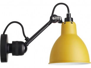 DCWéditions - Lampe Gras N°304 - Wandlamp - Black/Yellow - Arm: 15 cm
