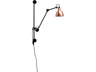 DCWéditions - Lampe Gras N°210 - Wandlamp - Black/Copper - Arm: 39 x Bar: 78 cm