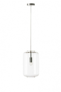 Droog - Hanglamp Glass Lantern Glas Design Roestvrij staal