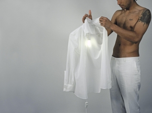 Droog - Wandlamp Clothes Hanger Wit Design Acryl