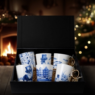 Kerstpakket Delfts blauwe mokken