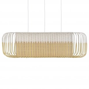 Forestier Bamboo Oval M Hanglamp Wit