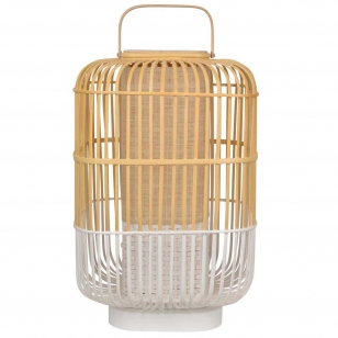 Forestier Bamboo Square Tafellamp Large White