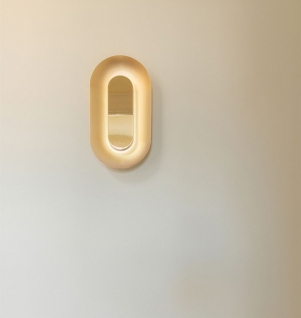 Nuura - Sasi - Wandlampen - Messing - Small - 15,5 x 29 cm