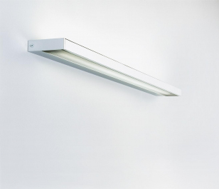 Serien - Wandlamp SML² Wit / Satijn / Gerasterd Aluminium
