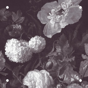 Golden Age Moody Florals I - monochrome